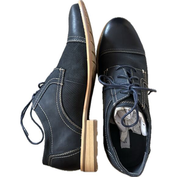 Steve Madden CHAYS Men’s Oxford Shoes – Navy Nubuck – Size 11 New - Picture 5 of 7
